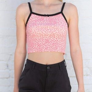 Brandy Melville pink cheetah belle